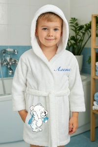 Детски халат за баня с качулка