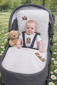 Летен комплект за количка - шевица