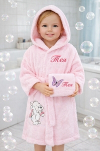 Детски халат за баня с качулка