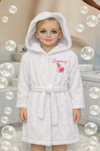 Детски халат за баня с качулка