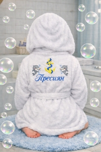 Детски халат за баня с качулка