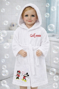 Детски халат за баня с качулка