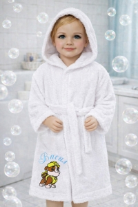 Детски халат за баня с качулка