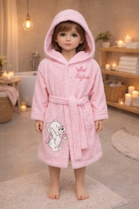 Детски халат за баня с качулка