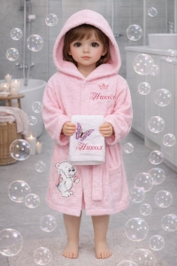Детски халат за баня с качулка