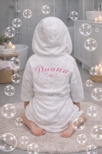 Детски халат за баня с качулка