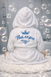 Детски халат за баня с качулка