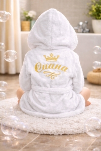 Детски халат за баня с качулка